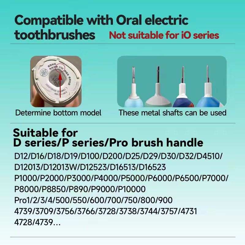 Electric Toothbrush Replacement Brush Heads for Oral Basic Cleaning -B toothbrush nozzle BristlesD100 D25 D30 D32 4739 3709 3744 - Image 3