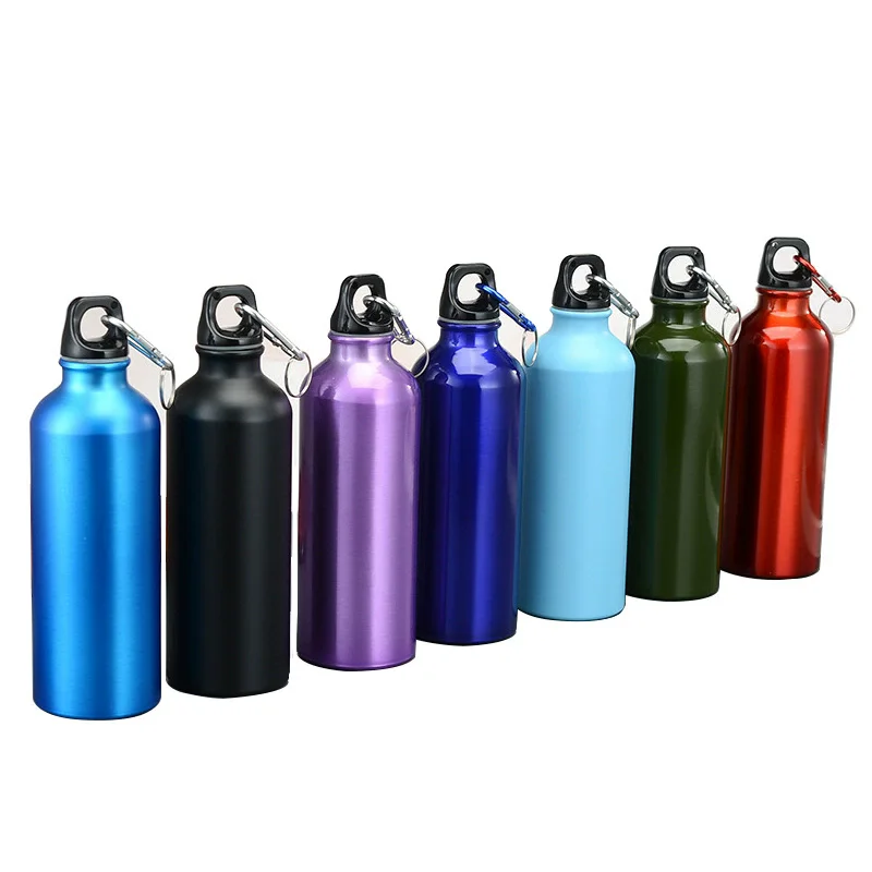 Sport Bottle Personalize Print Your LOGO Photo 750ML Big Capacity Outdoor Carabiner Container for Biker Hiker Travel Team Gifts