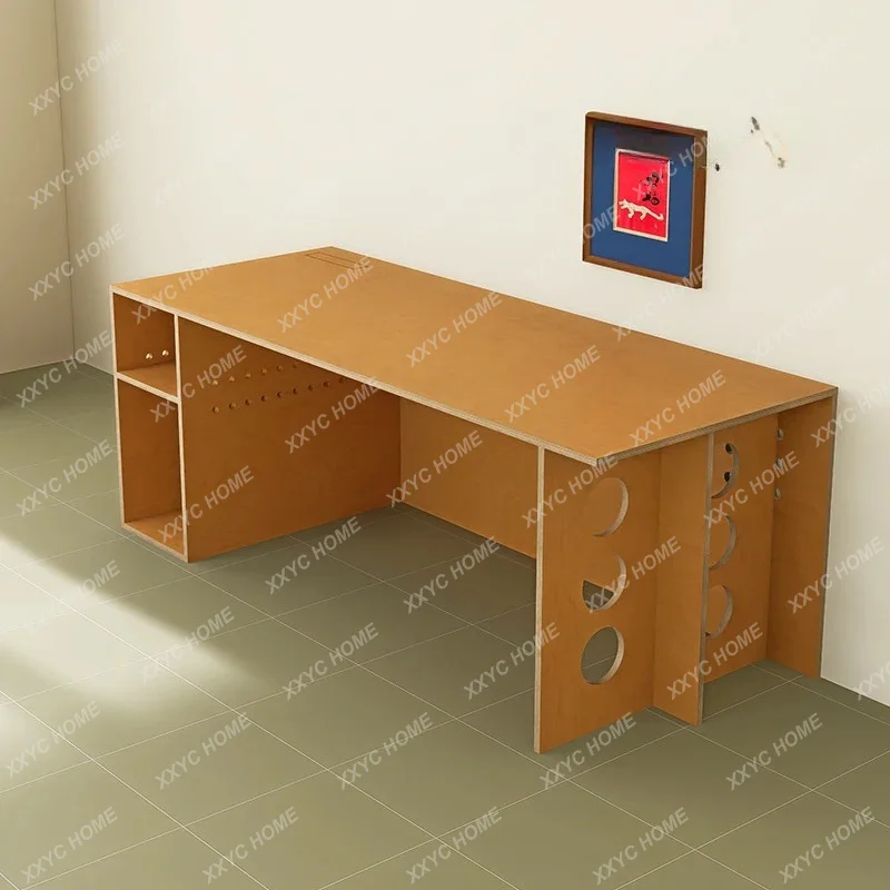 XX minimalist desk Modern minimalist solid wood desk High-end study computer desk Support customization