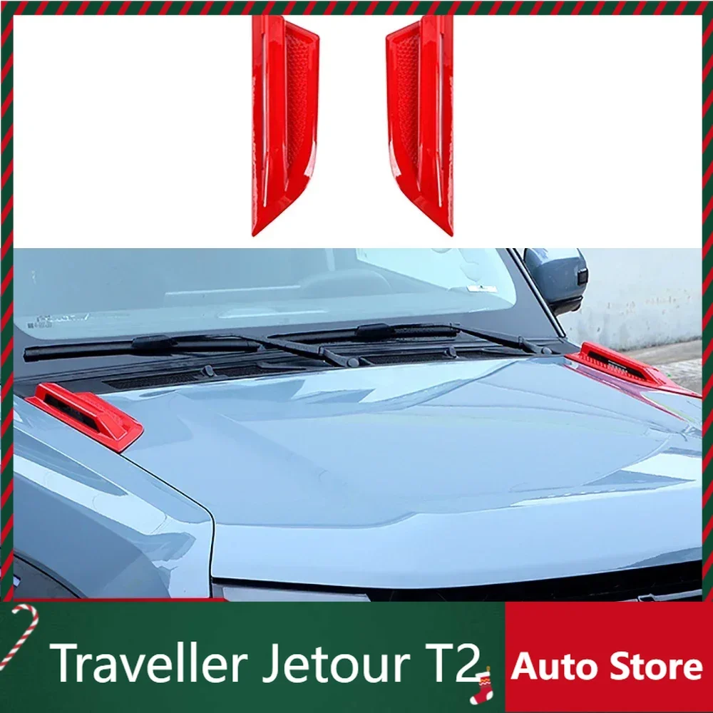 

New Model For cherry Jetour Traveller 2023 2024 Jetour T2 Car Sticker Modification Hood Handle Decoration Hood Cover