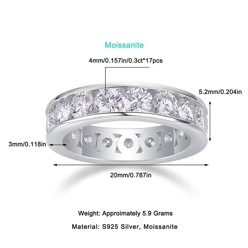 Serenity Moissanit Ring Silber 4