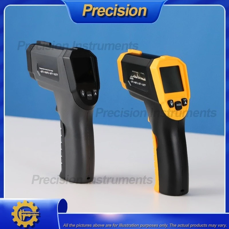 2026 Portable Infrared Thermometer for Industrial High Temperature Measurement Non Contact Handheld Digital Temperature Gun