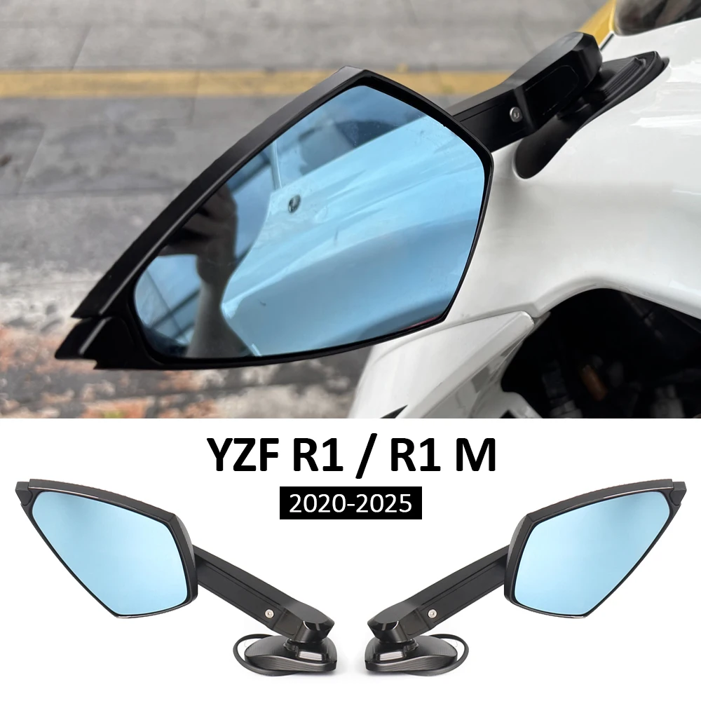

Motorcycle Accessories Rear View Mirrors LED Turn Signal For Yamaha YZF R1 M YZF-R1M 2020 2021 2022 2023 2024 2025