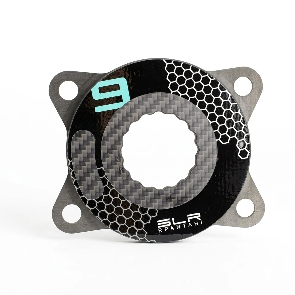 Road Folding Bike Carbon Fibre Crank 24mm Titanium Alloy Axis Ultralight Carbon 110BCD spider Easton Interface For Shimano Group