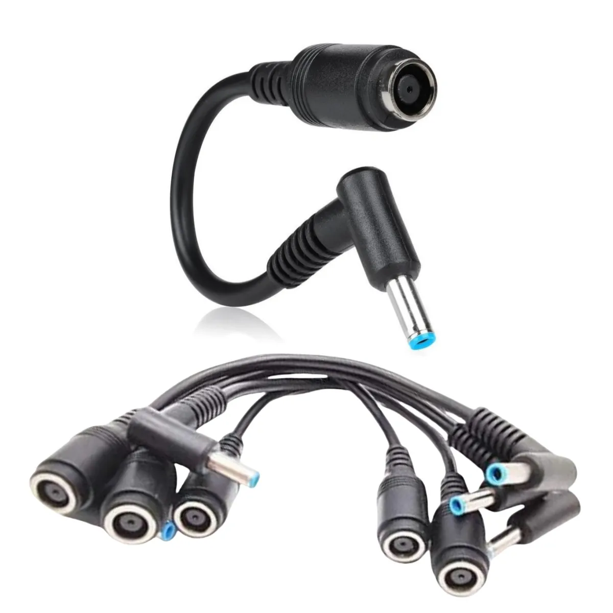 

500pcs/lot DC Power Charge Converter Adapter Cable 7.4*5.0 Female to 4.5*3.0 Male For HP laptop Conversion power cord