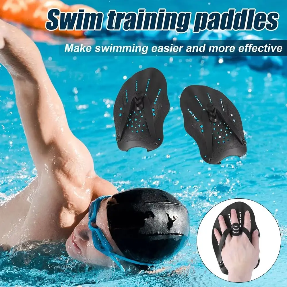 1 Paar Freestyle Schwimmpaddel mit Silikonriemen für Kinder/Erwachsene, verstellbare Schwimmflossen