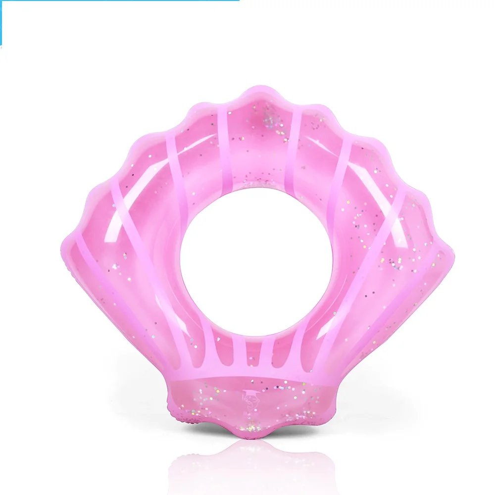 

New Time PVC hot sale pvc inflatable Shell swim ring for summer