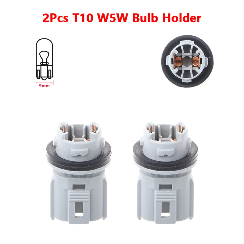 

For BYD Opel Chevrolet T10 W5W Bulb Holder Car Light Socket Replacement Parts 2PC