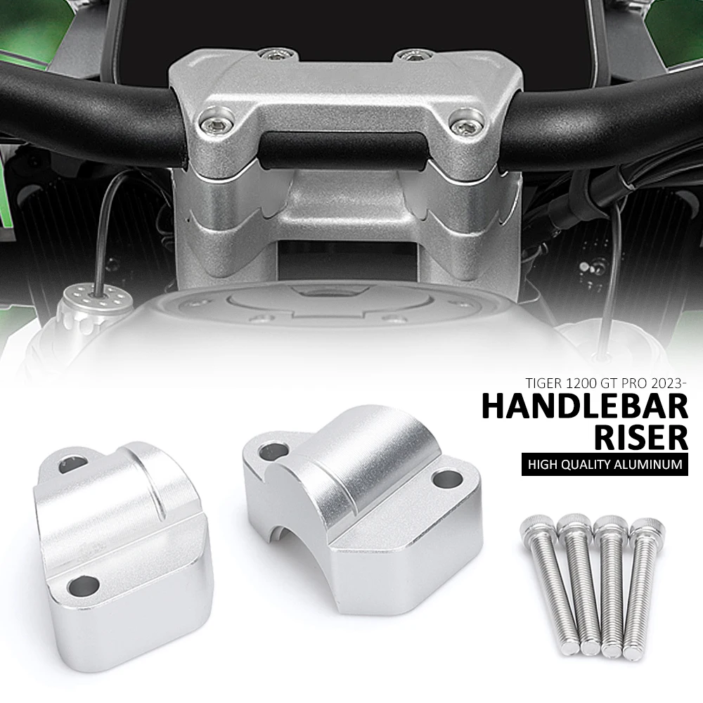 Nova Motocicleta Guiador Riser Bar Mount Para TIGER1200 TIGER 1200 Tiger1200 Tiger1200 Tiger 1200 GT Pro 2023 Handle Braçadeira Estender Adaptador