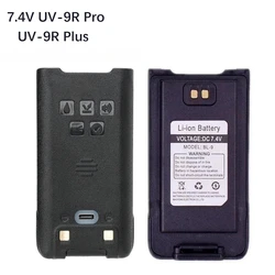 Baofeng-batería de iones de litio para walkie-talkie UV-9R Pro, 7,4 V, BL-9, IP68, resistente al agua, compatible con carga tipo C para UV-9R Plus UV-XR