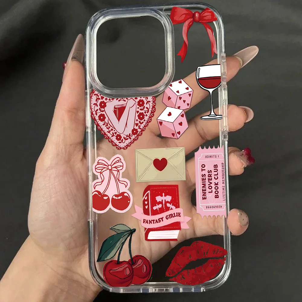 حافظة لهاتف آيفون 17 Air 16 Pro Max 15 14 Plus 13 12 Mini 11 Pro غطاء خلفي من السيليكون المقاوم للصدمات على الطراز الكوري