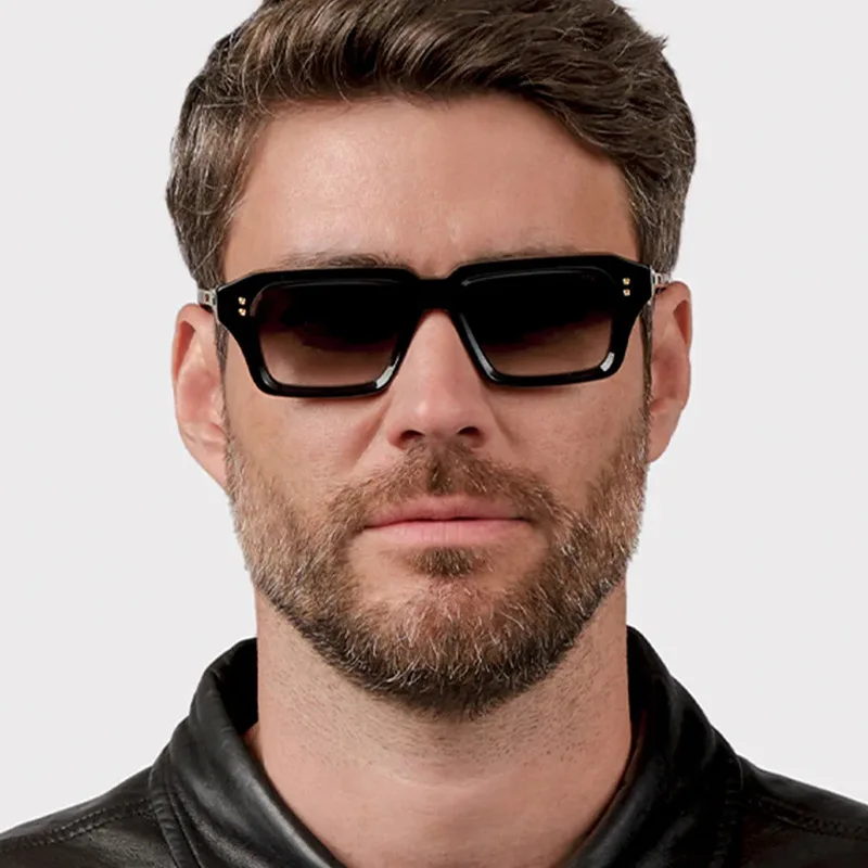 Men's Retro Simple Personality Fashion Sunglasses Sunscreen Box Sunglasses Custom Prescription Power 0~-6.0