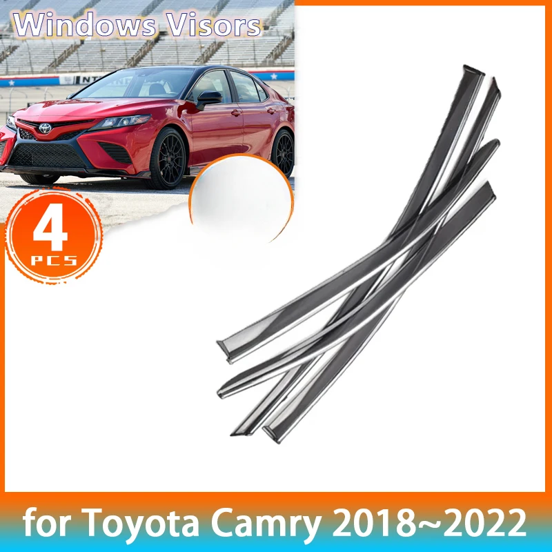 For Toyota Camry XV70 70 Daihatsu Altis 2018~2022 Sedan Accessories Deflectors Car Side Windows Visors Rain Eyebrow Guards Parts