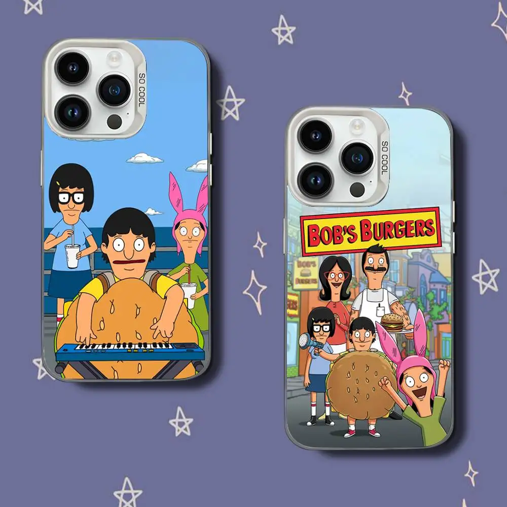 

CartoonS B-Bobs B-Burgers Phone Case For iPhone 17,16,15,14,13,12,11,Pro,XS,Max,Plus,Mini,SE White Candy Matte Shockproof Cover