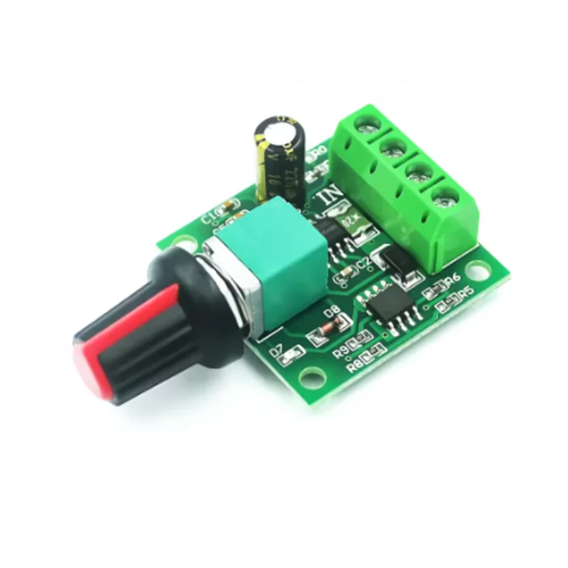 DC 1.8V 3V 5V 6V 12V 2A PWM Motor Speed Controller Low Voltage Motor Speed Controller PWM 0~100% Adjustable Drive Module