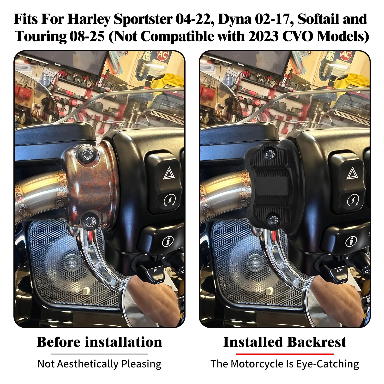 

Motorcycle Clutch Handlebar Clamp Cover Perch Clamp For Harley Sportster 2004-2022 Dyna 2002-2017 Softail Touring 2008 -2025