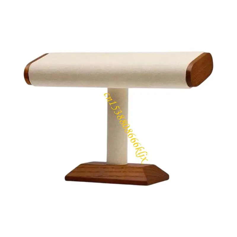 Walnut Velvets مسطح أنبوب المجوهرات شاشة الوقود من حلقات الأقراط 066C