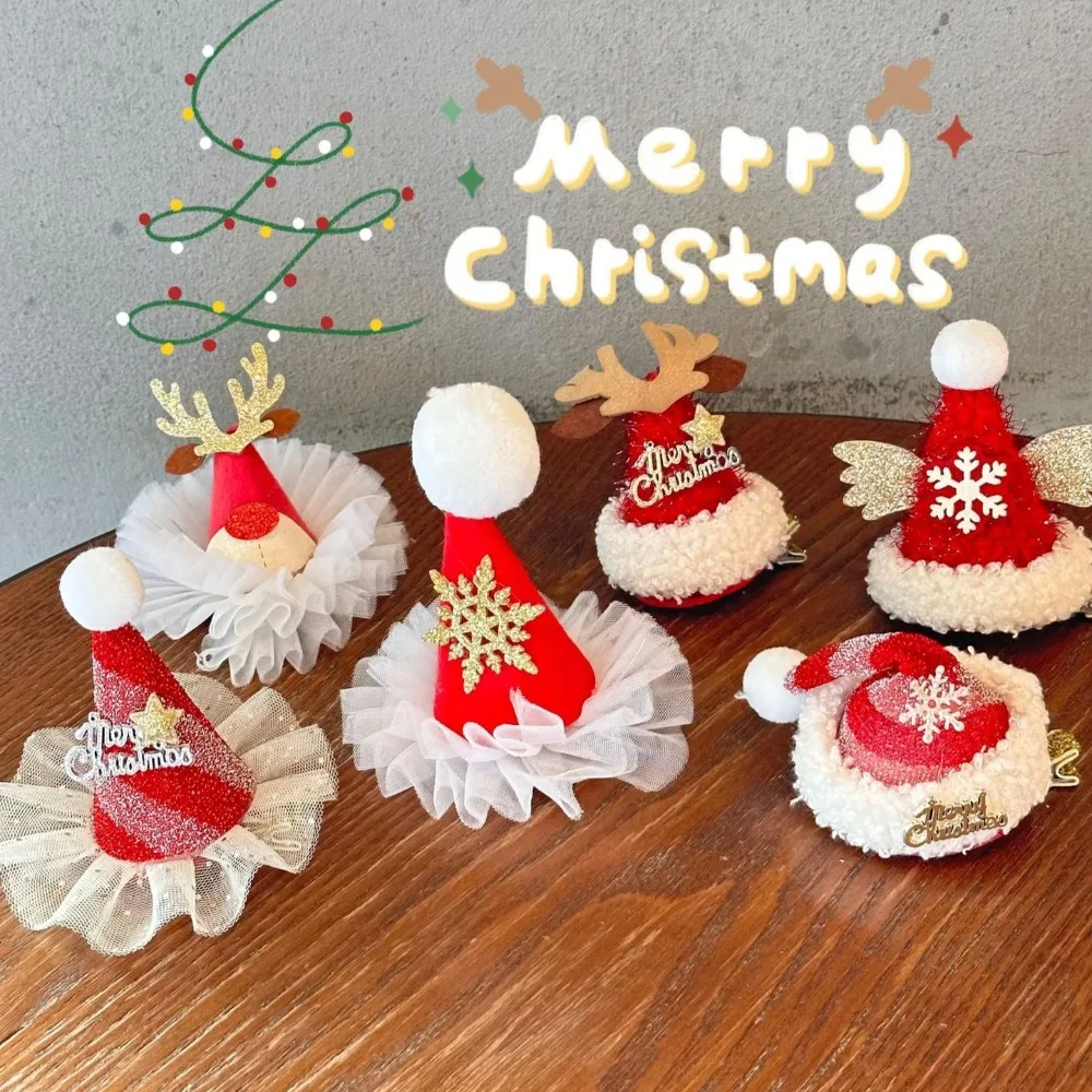 

Christmas Hair Clip Bow Accessory Hat Clip Reindeer Antlers Headband Children'S Adult Small Gift Christmas Holiday Atmosphere