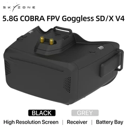 SKYZONE Cobra SD X V4 FPV Gogle wideo 800x480 4,3 cala Cobra 1280x720 4,1 cala 5,8G Odbiornik Głowica Tracker DVR do dronów wyścigowych FPV