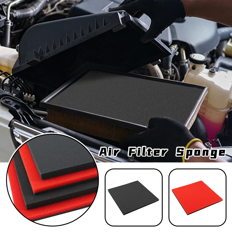 High Flow Sponge Air Filter Double Layer DIY Cut Large Displacement Motorcycle Scooter Lawnmower CVT Intake Modification Parts