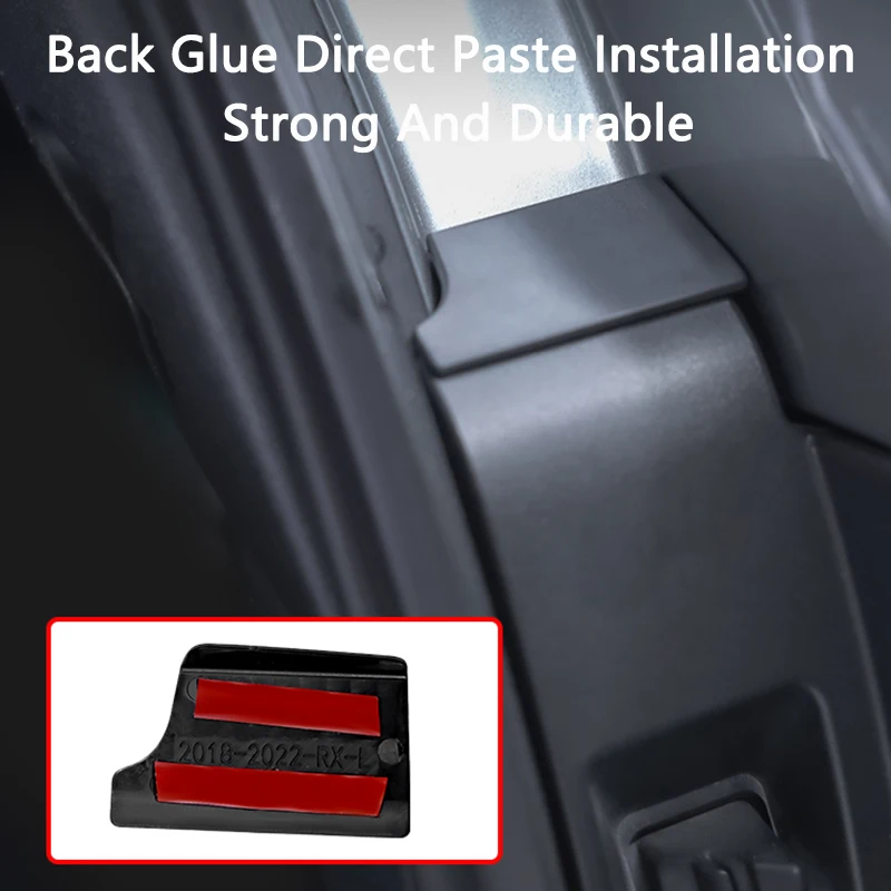 QHCP Car Trunk Door Gap Trims ABS Anti-block Pad Tailgate Screw Crack Slit Dust-proof For Lexus NX 15-21 22 RX 16-22 23 UX 19-23