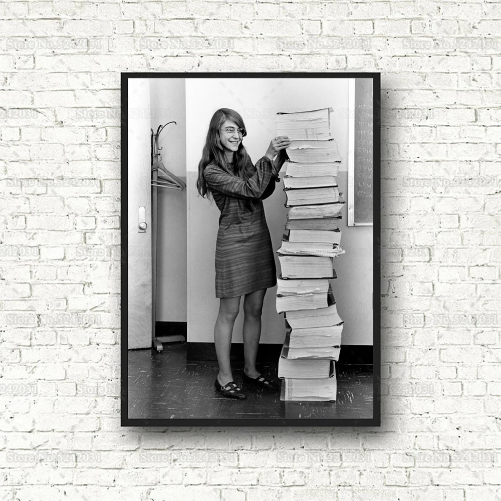 ملصق رمز المصدر من مارغريت هاميلتون 11 ، لوحة قماشية لأبولو 11 ، مهندس ، مارغريت هاميلتون ، لوحة جدارية #2