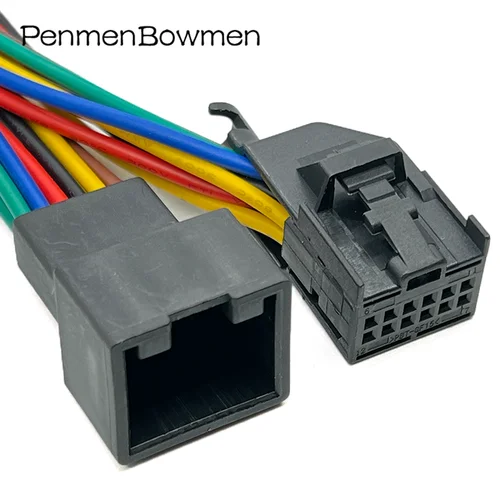 1 Juego de conectores de Cable eléctrico de Radar de coche de 12 pines enchufe de arnés de cables macho hembra 8E 0972112 A Para VW 1- 1534096 -1