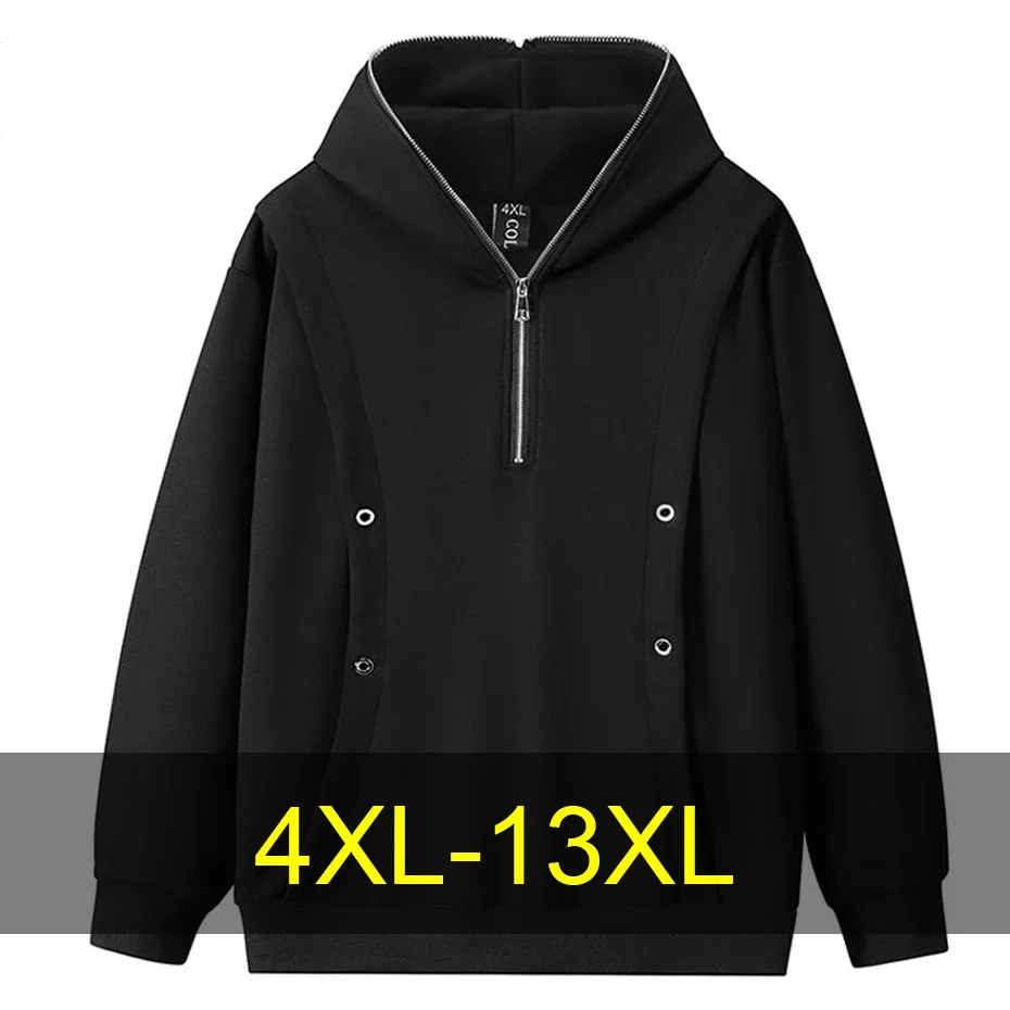 

Plus Size Hoodie Men Spring Autumn Streeetwear Harajuku Hoodie Male Big Size Hooded Sweatshirt Big Size