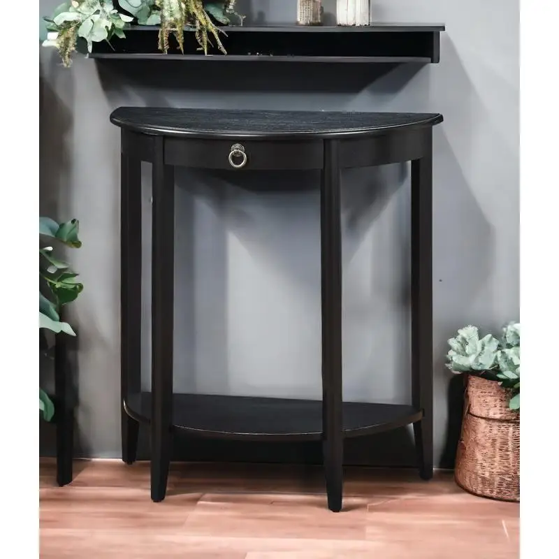 Consolle con finitura nera