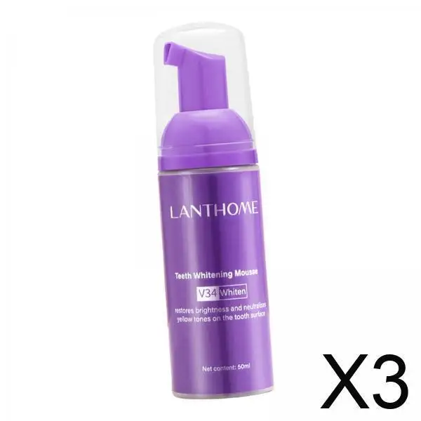 موس تبييض الأسنان 50 مل معجون تبييض الأسنان ذو تركيبة لطيفة لصحة الفم والابتسامة البيضاء الساطعة #1