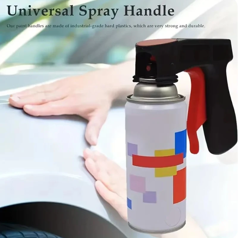1 Pcs Plastic Portable Spray Paint Handle, Universal Reusable Car Color Changing Film Pasting Self Spraying Hand Spray Gun image 3