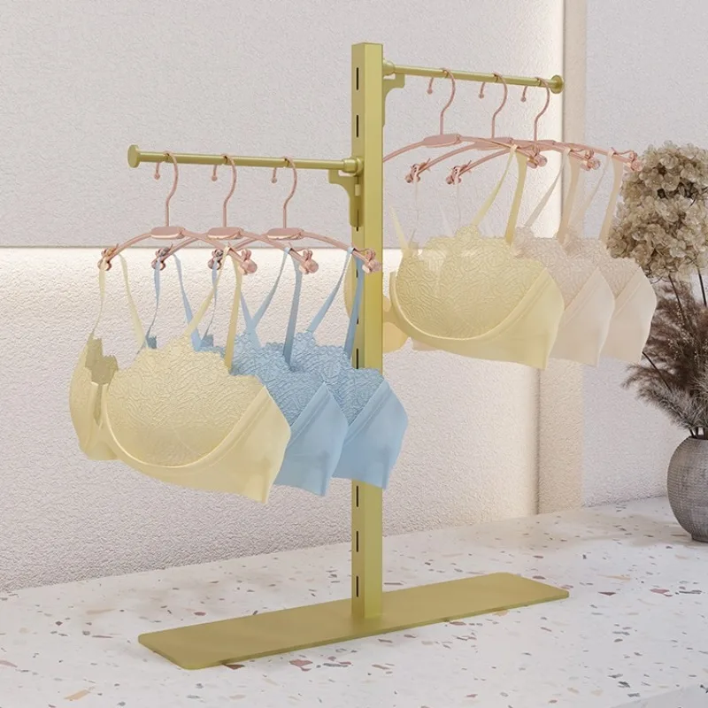 Underwear store underwear desktop display rack window underwear adjustable shelf floor running water table mini pet hanger