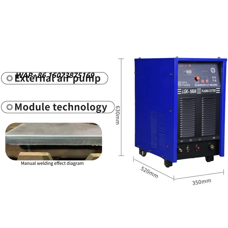 Good Quality Lgk 160 Cut Welding Machine Air Plasma Cutting Machine with Built in Compressor for Long Using LGK-160