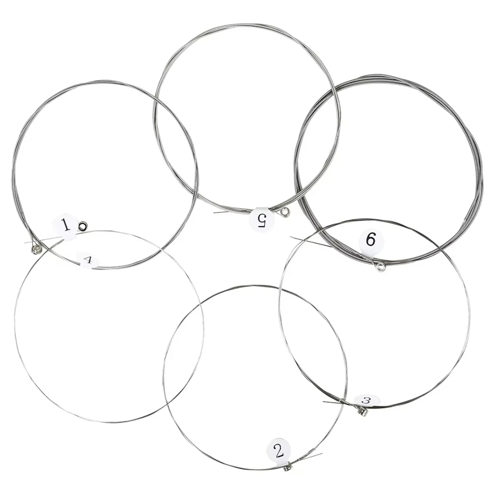 (AD10) Electric Guitar 6 Strings Set , High Carbon Alloy & Nickel Steel Winding, Essential Guitar Accessories for Musicians
