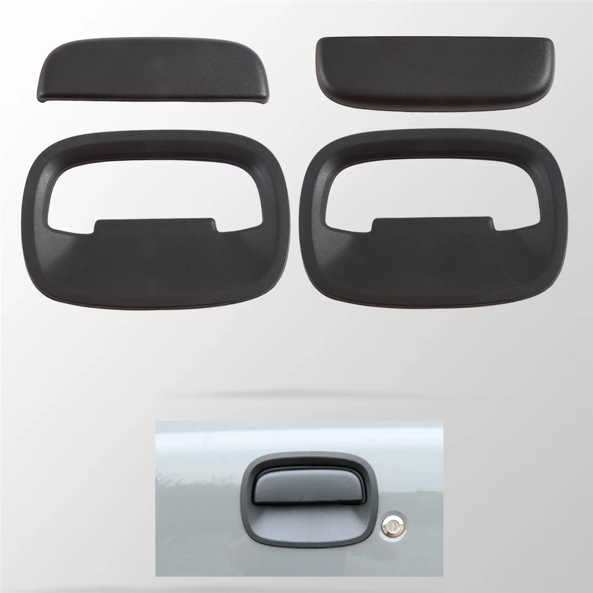 

4Pcs/Set Car Front Exterior Door Handle Accessories for Suzuki Jimny JB64 Sierra JB74W 2019-2023 Door Handle Cover -A08Q