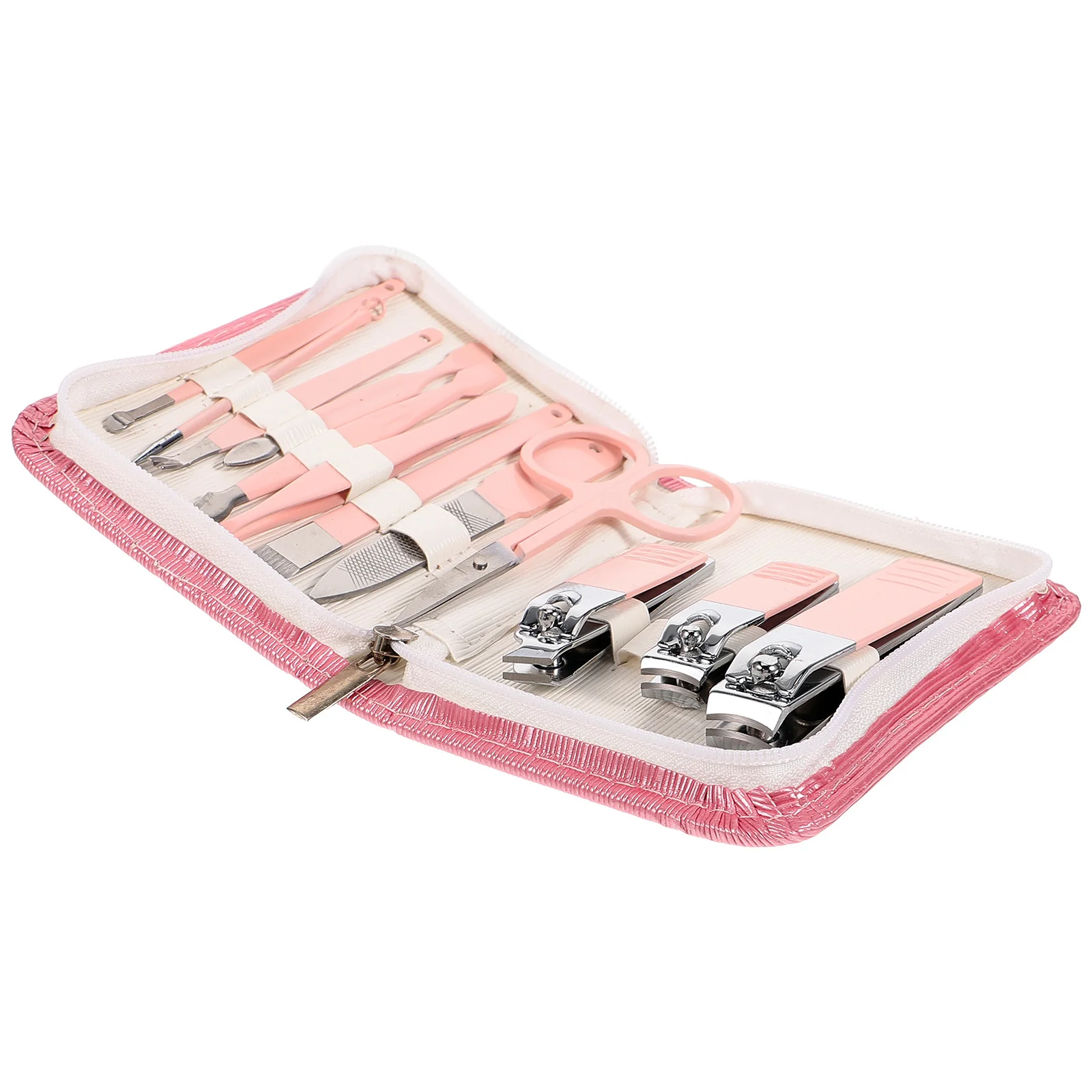 

1 Set Stainless Steel Manicure Kit Nail Clipper Pedicure Tools For Women Nail Care Set Travel Grooming Kit Compact Lightweight