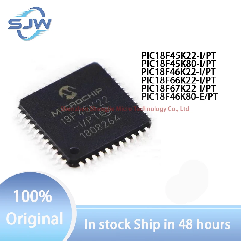 PIC18F45K22 PIC18F45K80 PIC18F46K22 PIC18F66K22 PIC18F67K22-I/PT PIC18F46K80-E/PT TQFP44 Single-Chip Microcomputer