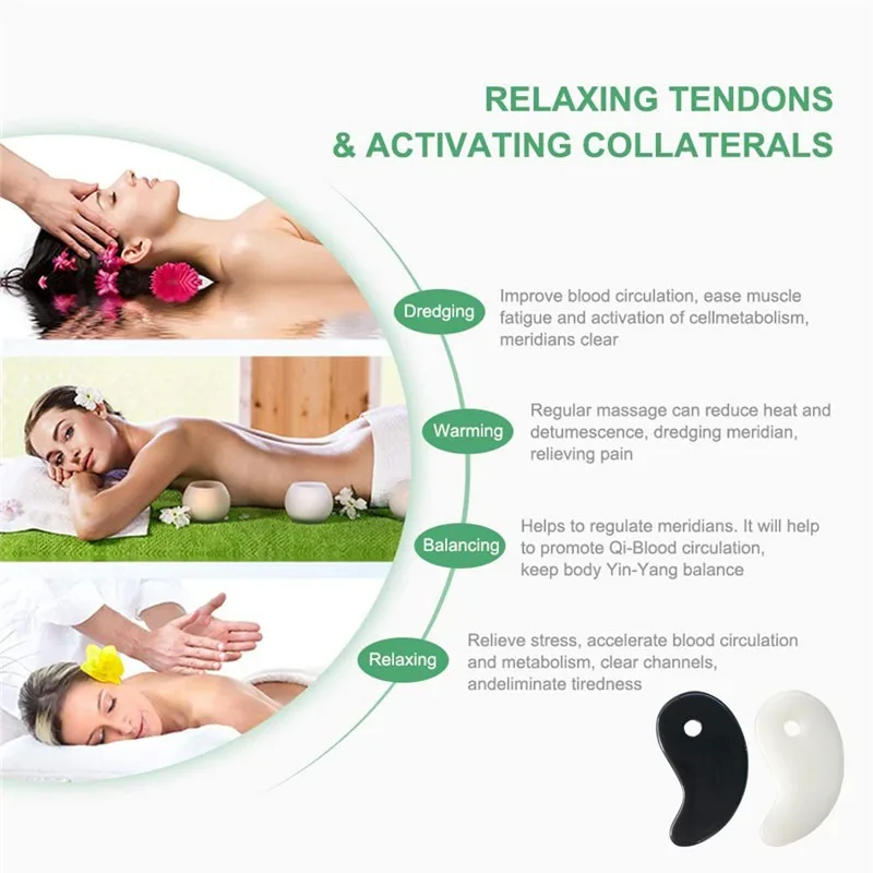 Massage Gun Gua sha Scraping Massage Scraper Gua Shua For Face Spa Massage Tool For Face Neck Skin Body Beauty Health