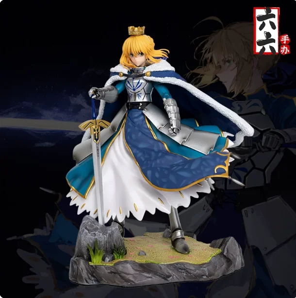 Presale Anime Game Fate/stay night Altria Pendragon Cosplay Anime Q version model ornament desktop decoration Xmas gift