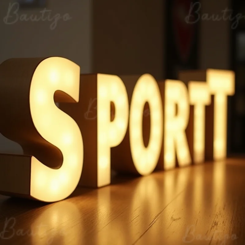 Custom Personalized 3D LED Illuminated Sign Metal Letters For Business Storefront Outdoor Waterproof Signage