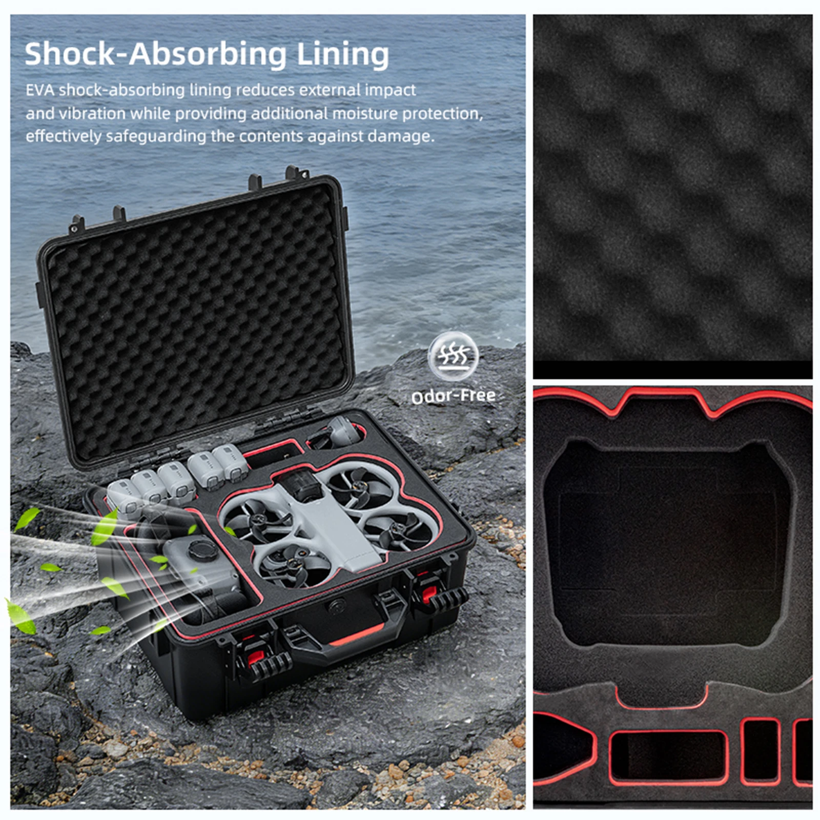 for Avata 360 Drone Accessories Protective Carrying Bag Waterproof Hard Case Hard Protective Bag & Drop-Resistant
