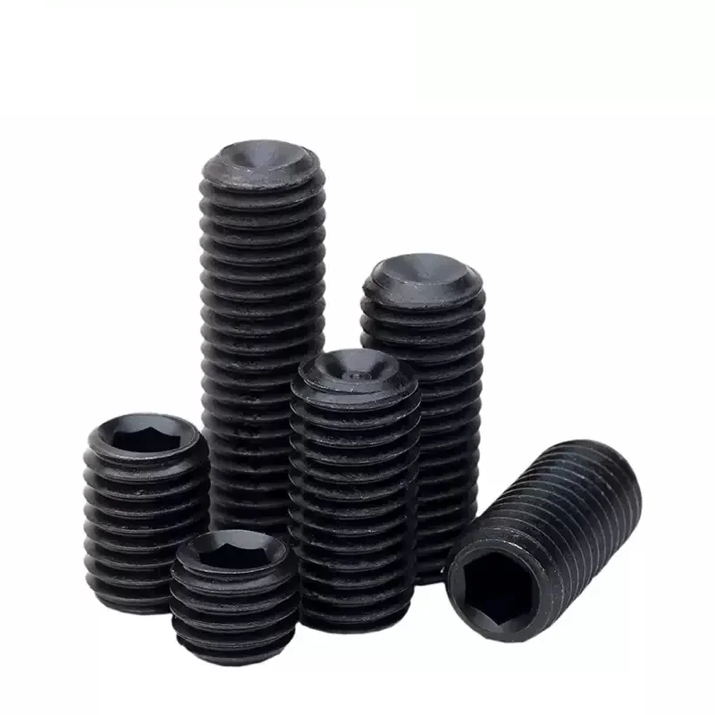 M3 M4 M5 M6 M8 M10 M12 Grade 12.9 Black Fine Thread Set Screw With Concave Set Screw Without Head Pitch 0.35/0.5/0.75/1.0/1.5mm