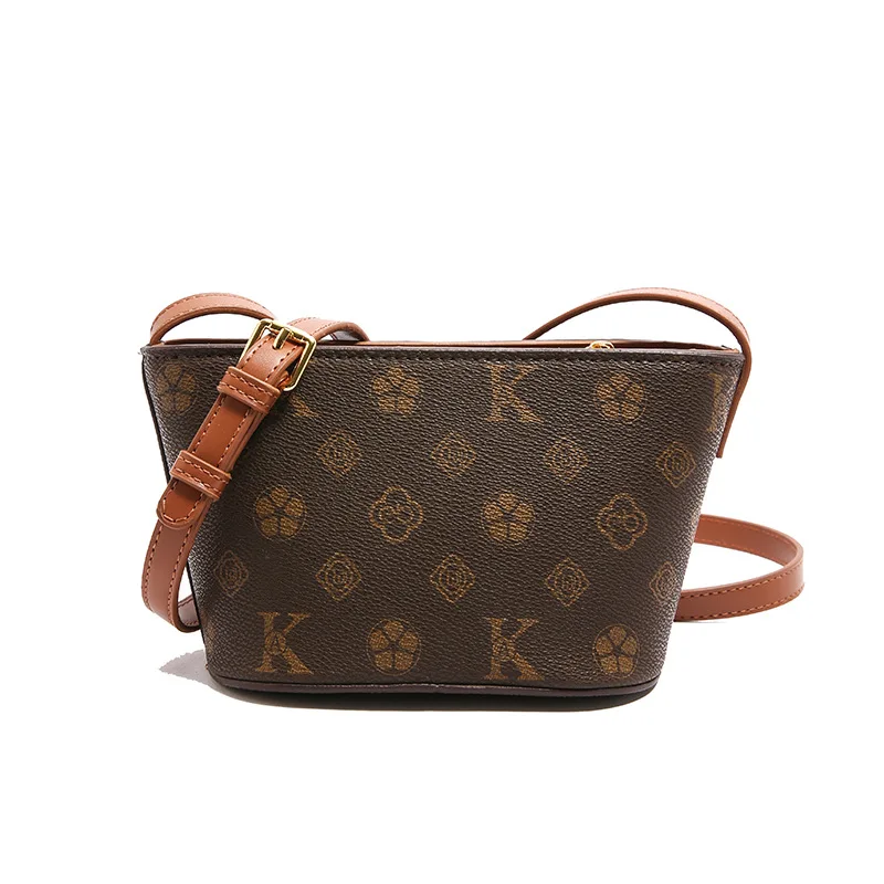 

2025 Monogram Bucket Bag, Niche Shoulder Purse for Women, Vintage Crossbody Tote, Versatile Day-to-Night Bag, Fashion Sling Bag
