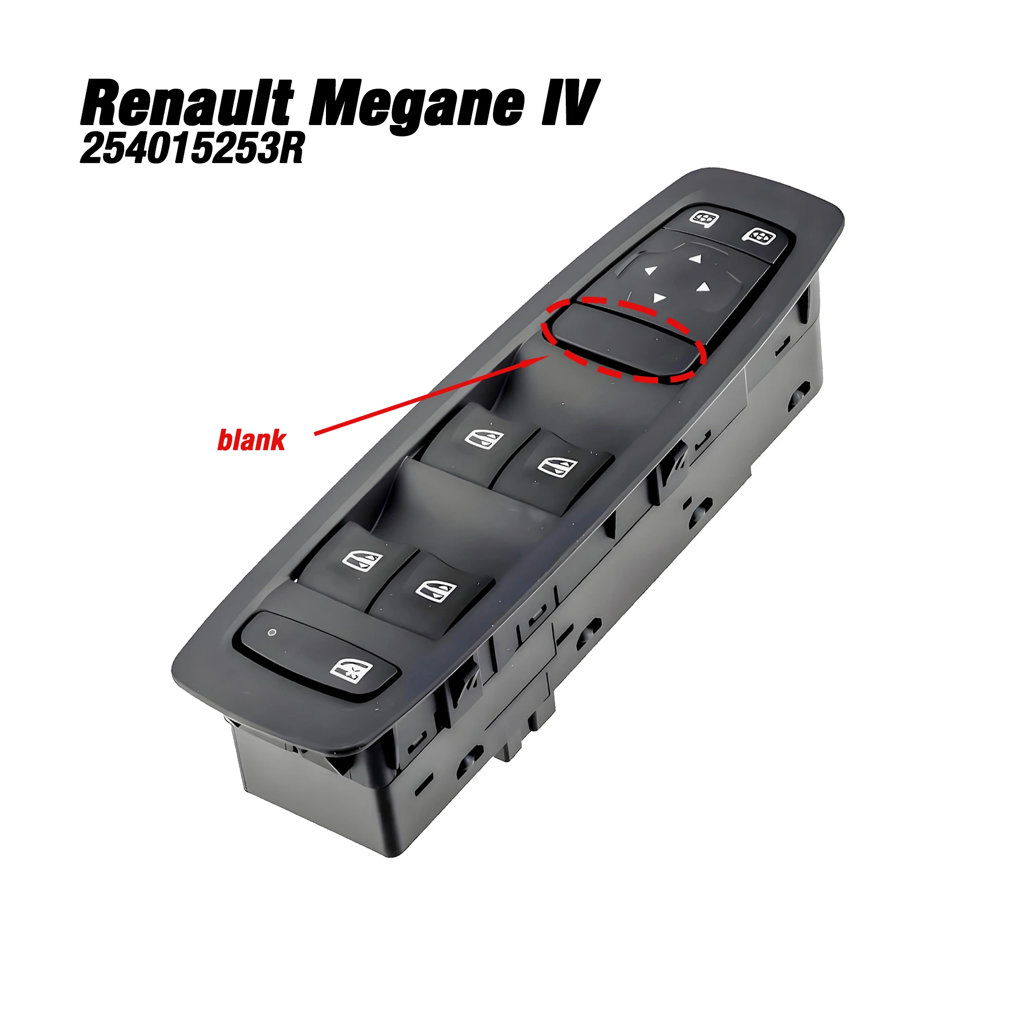 

254015253R For Renault Megane IV Talisman Scenic 2016-2023,Front Left Driver Side Master Power Window Control Switch Button