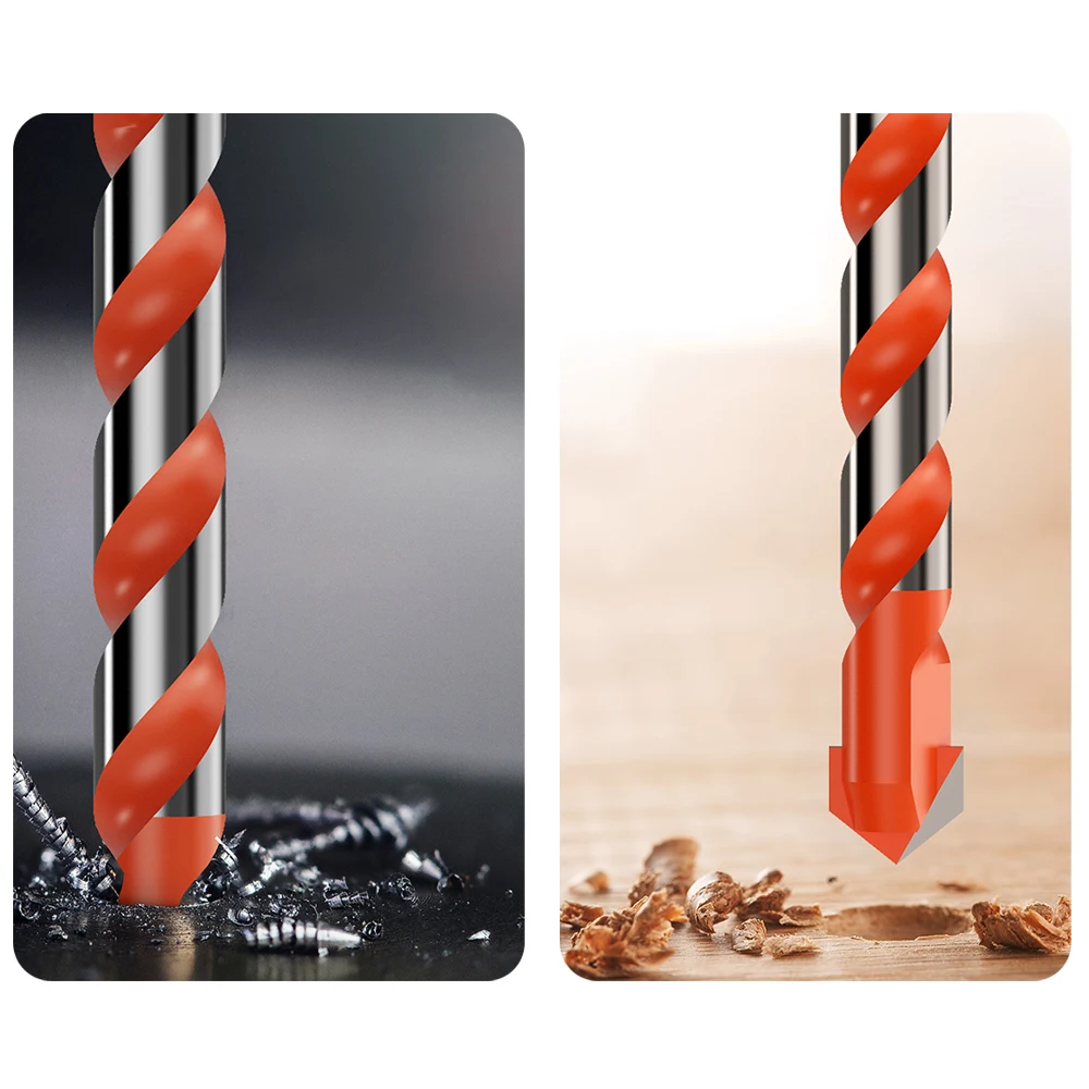 Broca triangular multifuncional, juego de brocas de diamante, azulejo de cerámica, hormigón, ladrillo, madera, vidrio, sierra perforadora, taladro
