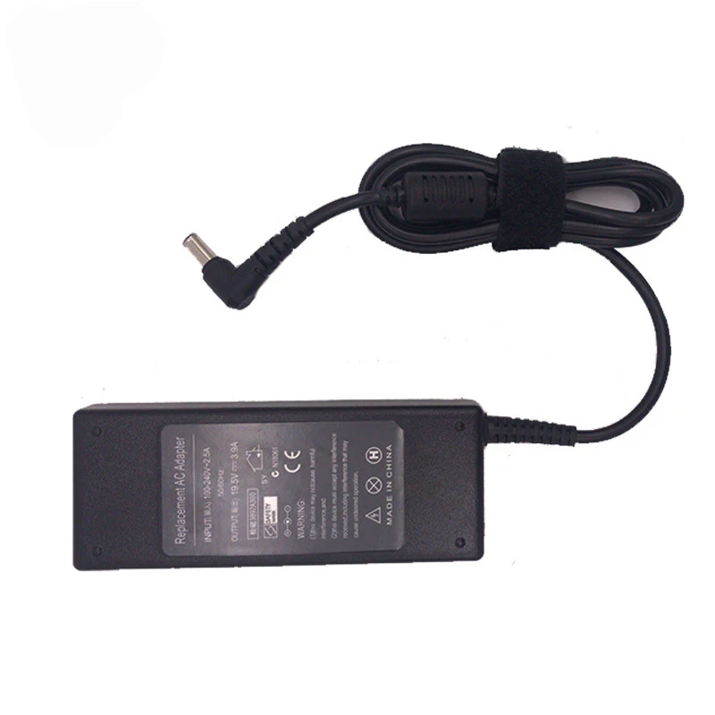 Laptop Adapter 19.5V 3.9A 76W 6.5*4.4mm Charger AC Notebook For Sony VGP-AC19V37 AC19V33 VGN-NW265F PCG-394L VGN-FZ150E/B Power