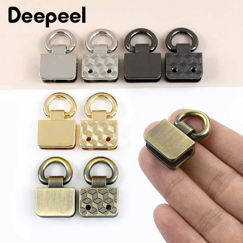 

2/4Pcs 32*19mm Metal D Ring Side Clip Buckle Bag Strap Connector Handbag Chain Screw Hook DIY Leather Decor Hardware Accessories
