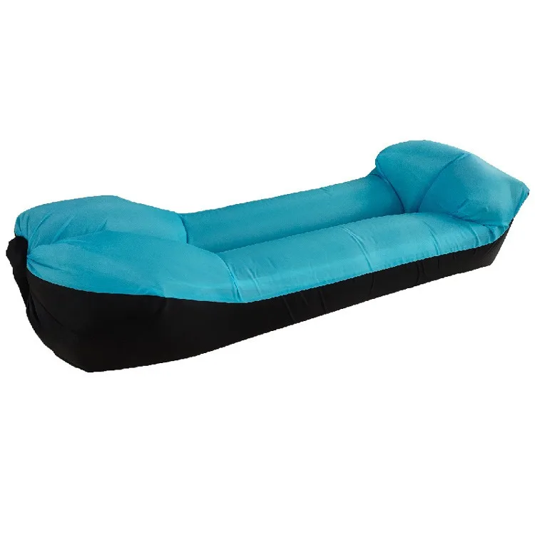 NONE Inflatable Air Sofa Bed Blue 240x70 cm 9
