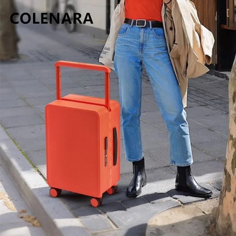 COLENARA New Suitcase Sturdy and DurableBoarding Case 24 Inch PC Trolley Case 20
