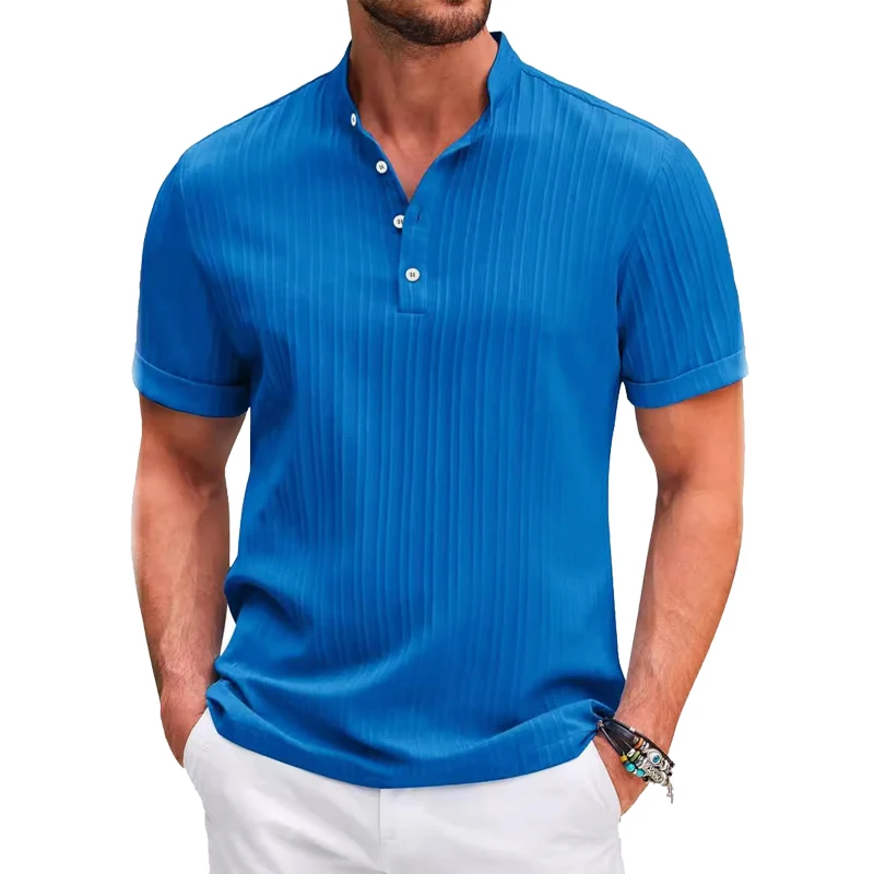 Men Short Sleeve t Shirts Cotton Linen Polo Shirts Breathable Tops Fashion Soild Tshirt Casual Tee Shirt Streetwear Man Clothes